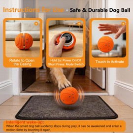 Automatic Interactive Dog Ball - Self Moving Toy for Medium / Large Dogs