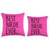 Best Birdie Ever Throw Pillow