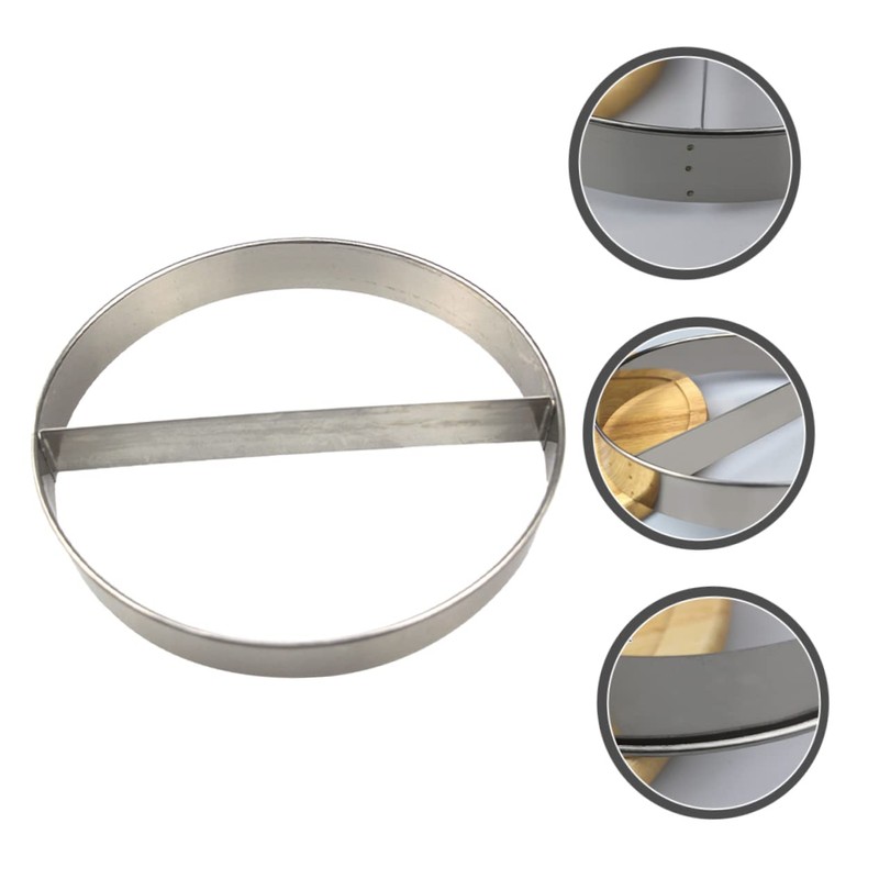 Ciieeo 3pcs Stainless Steel Pizza Saucing Ring Baking Tool for