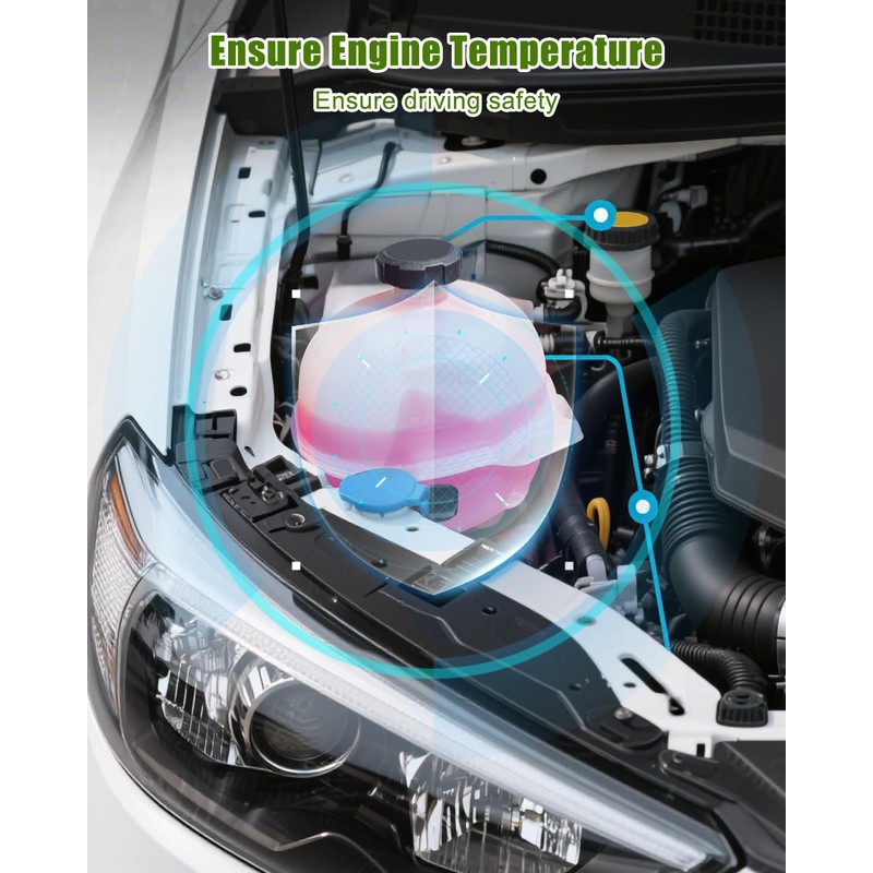 25431D3600 Engine Coolant Overflow Reservoir Tank with Cap Fit for
