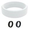 QALO Silicone Ring for Men & Women, White (Size 9)