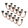10 Pack SATA Cables 15 Pin 90 Degree Male to