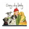 ALEX CLARK Crazy Dog Lady Fridge Magnet