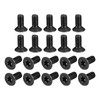 uxcell M4-0.7x10mm Flat Head Torx Anti Theft Machine Screws, 20Pcs