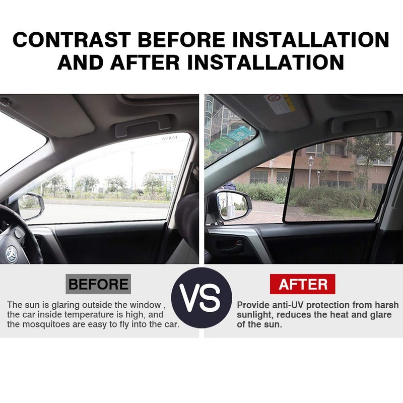 Powerty Window Sun Shade for 2013-2018 Toyota RAV4 Accessories -Upgrade