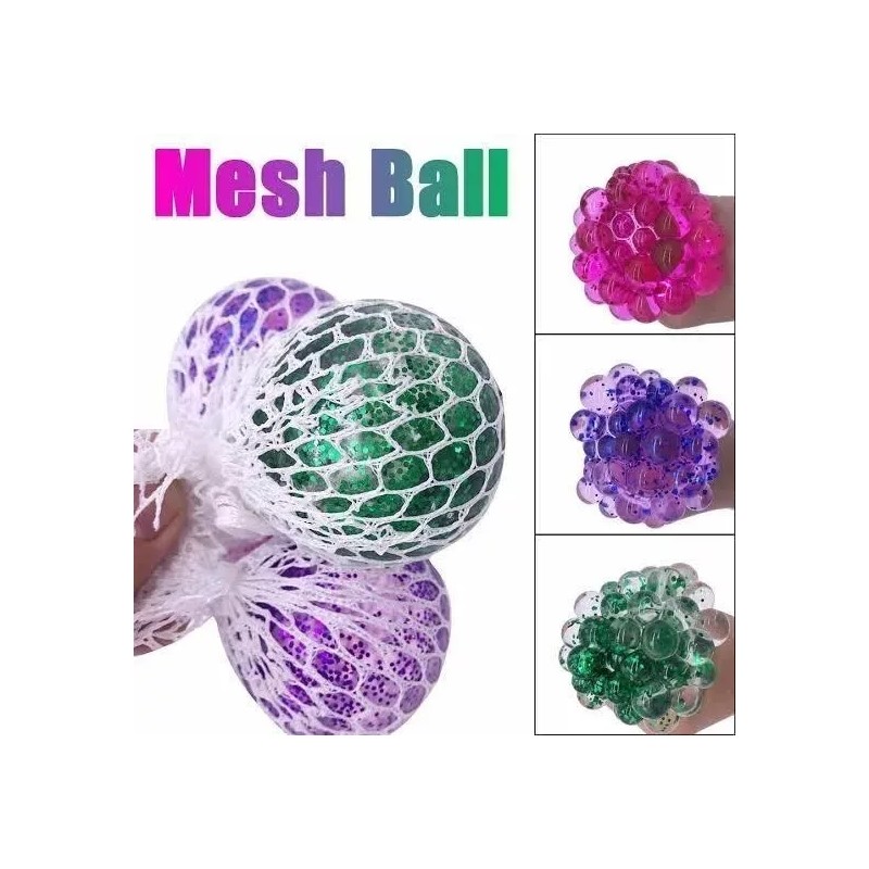 DAS 24 Pelotas Chica Antiestrés Squishy Glitter Hidrogel Fiesta