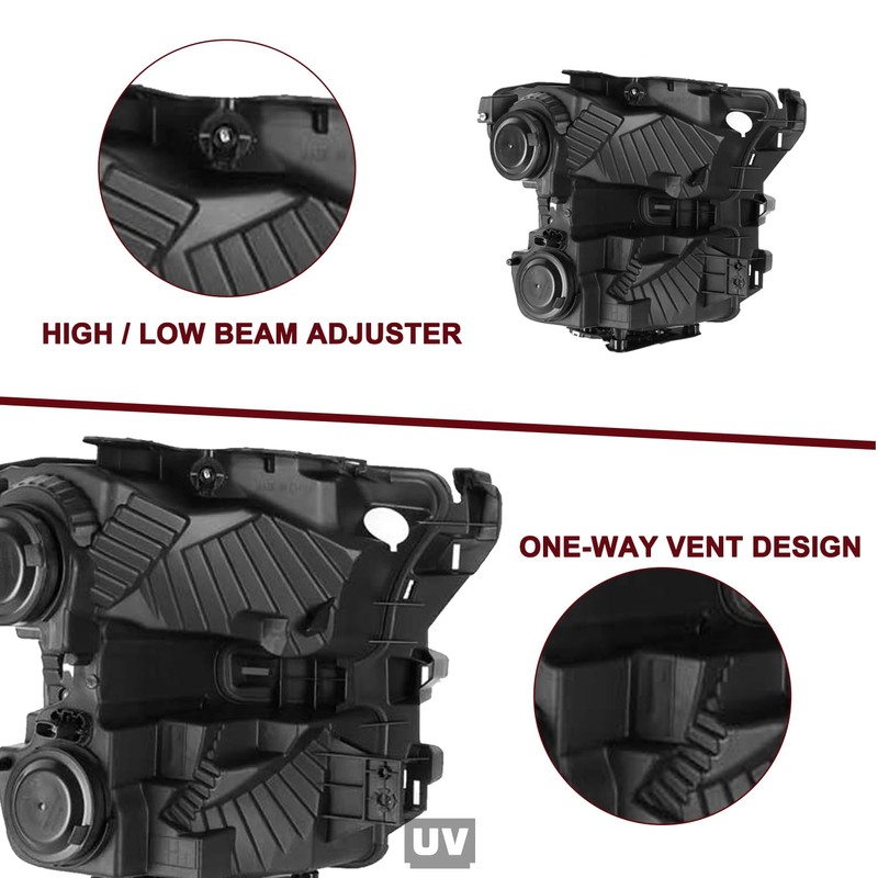 JSBOYAT Headlight Assembly Replacement for 2015-2017 Ford F150 Headlamp (Left