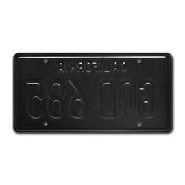 Nash Bridges | GQD 685 | Metal Stamped License Plate