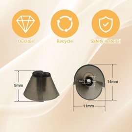 YAFIYGI 10 Counts Hearing Aid Domes Sure Fit Ear Tips for Standard Receiver Hearing Aid Accessories Replacement Parts Small Medium Large Buds for Hearing Amplifier Supplies