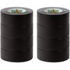 Duck Brand Max Strength Duct Tape, Black, 8-Roll Pack, 1.88