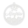 Fantasias Miguel Esfera Navideña Blanco Fig Alegria Mylin 16.4cm X