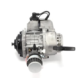 47CC 49CC 2-Stroke Engine Motor, Pull Start Air Filter Complete Engine Unit Mini Dirt Bike Quad Scooter Motor Engine for ATV Pocket Bike Minimotor Engine