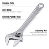 Olympia Tools 8" Adjustable Wrench, Heavy Duty Drop Forged Steel,