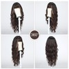 Esmee Long Wavy Brown with Highlight Wigs for Women with
