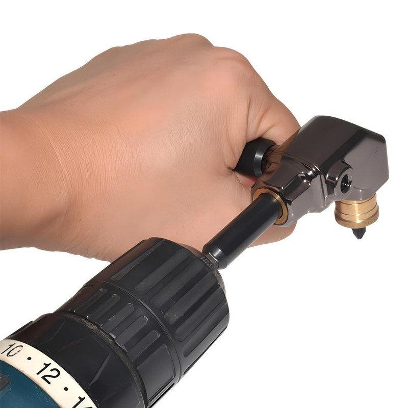 Saipe Right Angle Drill Attachment, All Metal Body 90 Degree