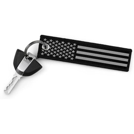 JHGVBCZZZ Fabric US Flag Key Chain,Patriotic American Flag KeyChain Keyring Accessories,Key Fob Keyring Replacement Accessories