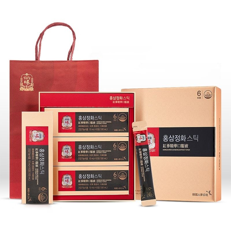 Kongwonjang 홍삼정화스틱 10ml x [30포 / 60포] 옵션선택 Red Ginseng