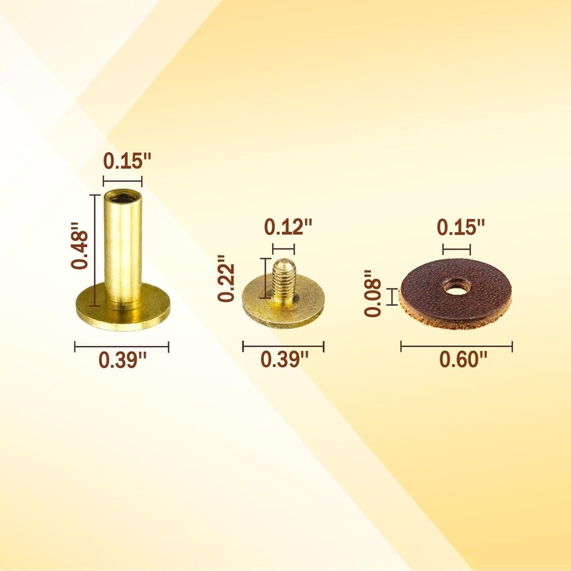 5043K Leather Suspender Lock Kit 4sets, Leather Tool Bag Tool