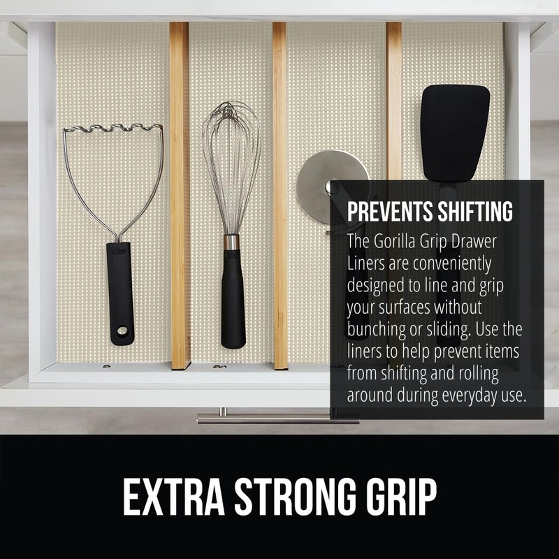 GORILLA GRIP GORILLA GRIP powerGRIP Drawer Shelf and Cabinet Liner,