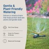 Orbit 3-Arm Metal Sprinkler with Wheel Base for Lawns