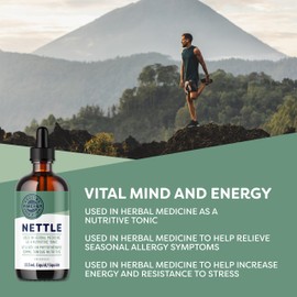 VIMERGY Vimergy Nettle C Superfood for Healthy Cellular Response C Promotes Joint Health C Vegan, gluten-free, and paleo-friendly. C 115 mL (57 Servings)