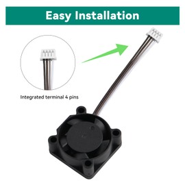 CCTREE 2Pcs X1 Hotend Cooling Fan for X1/X1C 3D Printer, NOT Compatible with X1E, 17500 RPM High Speed for Efficient Hot End Cooling for Bambu Lab 3D Printers