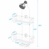 Kadolina Shower Caddy Hanging, Bathroom Shower Organizer, Shower Rack with