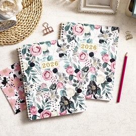 2026 Planner - Planner 2026, 8" x 10", Jan. 2026 - Dec. 2026, 2026 Planner/Calendar Weekly and Monthly with 12 Monthly Tabs, Strong Twin-wire Binding, Back Pocket