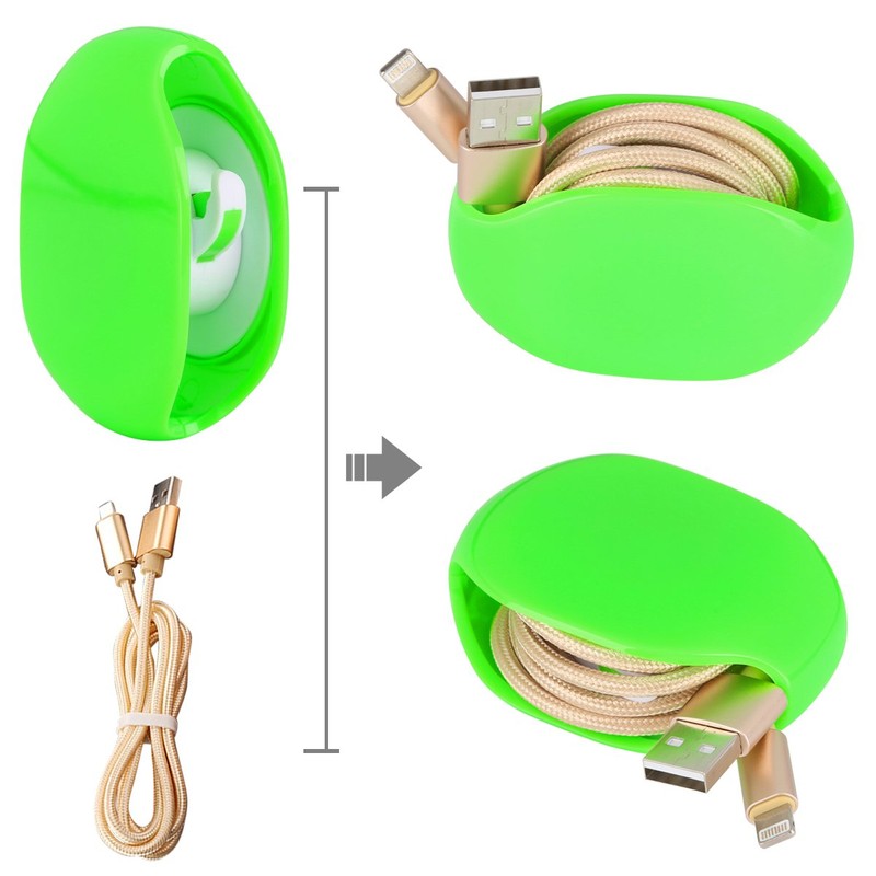 stargoldenbell Automatic Cord Winder Wire Storage Housekeeper/Retractable Cord Organizer, Green