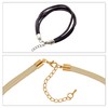 sourcing map 10Sets 5mm Leather Cord End Caps with Lobster