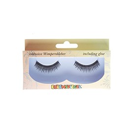 Eulenspiegel 000915 - Wimpern schwarz, 1 ml Spezial-Wimpernkleber, Anleitung