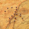 Small Round Map Tacks,200 Pack Map Push Pins with 1/8