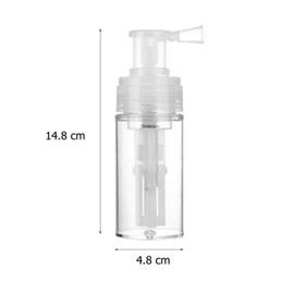 Duehut 110ml Powder Spray Bottle Portable Detachable Travel Spray Bottle Plastic Powder Sprayer Bottles Container PET Cosmetics BottleRefillable Hair Fiber Applicator for Home Barber Shop