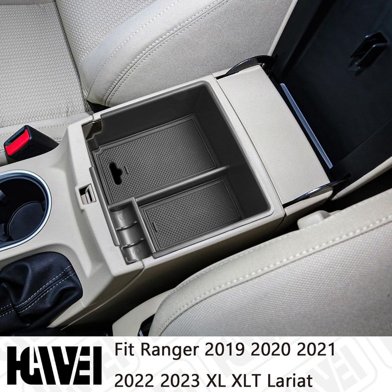 HGWEI Center Console Organizer Compatible with Ford Ranger 2019 2020