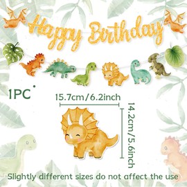 Dinosaur Party Decorations Dinosaur Banners Green Happy Birthday Banner Boys Birthday Banner Dino Party Supplies
