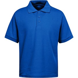 Premium Wear Men's Polo Shirts – Short Sleeves Stain Guard Polo Shirts for Men (Small, Royal Blue)
