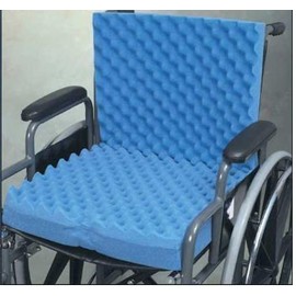 Eggcrate Wheelchair Cushion with Back 18 x32 x3