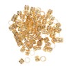 DYNWAVE About 100pcs Hair Links Hair Beads Dread Hair Beads