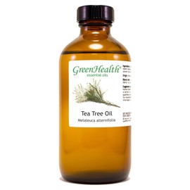 Tea Tree Essential Oil – 8 fl oz (237 ml) Glass Bottle w/ Cap – 100% Pure Essential Oil – GreenHealth