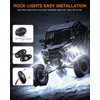 LEDMIRCY R1 Pure White LED Rock Lights Kit with Roker