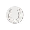 NAVIKA Silver Horseshoe Golf Ball Marker with Austrian Crystals |