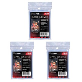Ultra Pro Ultra Pro Kartenhüllen Sleeve, 300 Stück, Standardgröße, Polypropylen für Sammelkarten wie Pokemon Magic Sportkarten- transparent