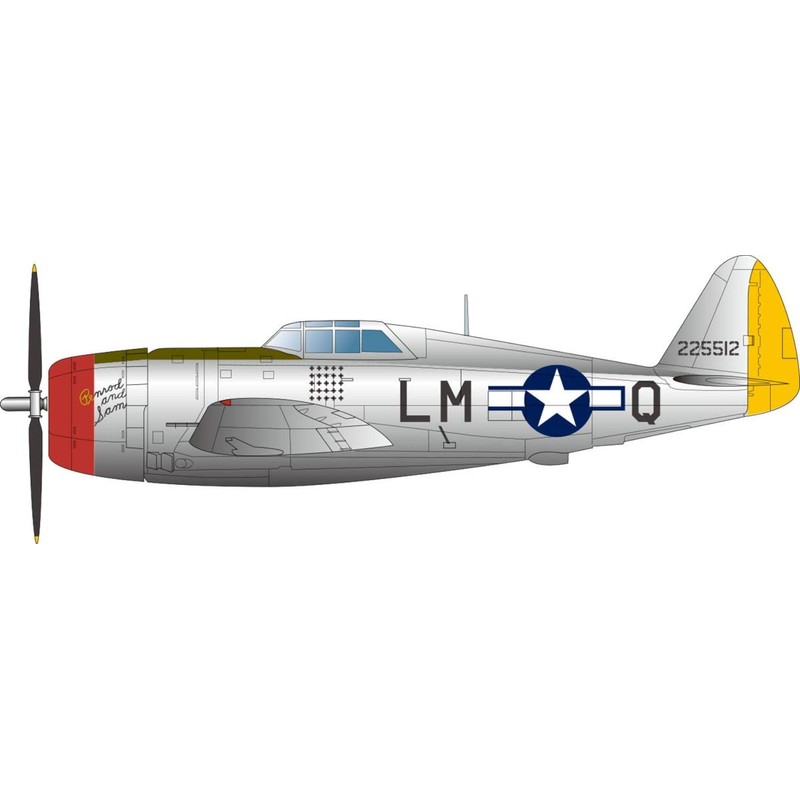 Platz PDR-30 1/144 US Army Fighter Plane Thunderbolt Leather Back