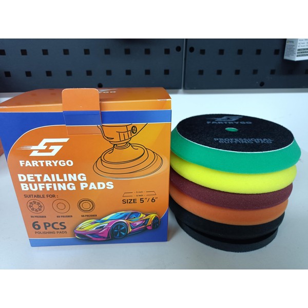 5 Inch Polishing Pads – 6 Pack for Car Detailing,