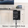 VIVO Clamp-on Under Desk Shelving Unit, Office Accessory Holder for