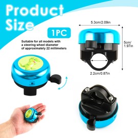 Children's Bicycle Bell, Children's Bicycle Bell Girls Boys Dinosaur Bell Children's Bicycle Ring Bell for Children's Bike, Scooter, Children's Balance Bike, Mountain Bike