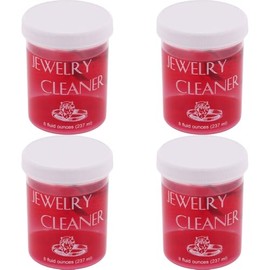 Jewelry Cleaner 8 oz with Basket & Brush for Gold, Platinum, Diamonds & Precious Stones (4)