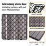 10 PCS Acacia Wood Interlocking Deck Tiles-12 X12 Waterproof Outdoor