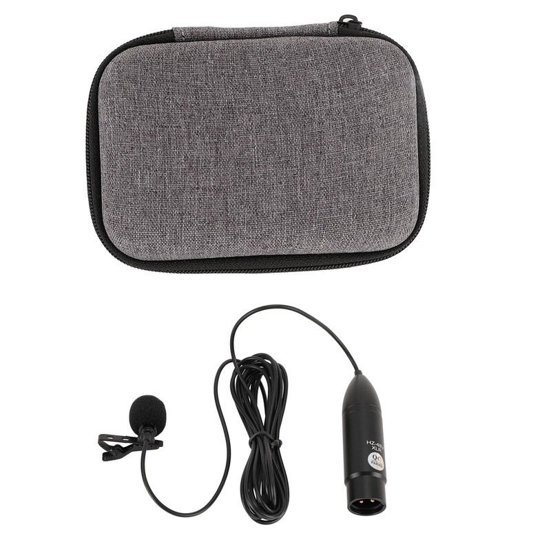 Goshyda Lavalier Microphone, Phantom Power, Omnidirectional Lapel Microphone with Noise