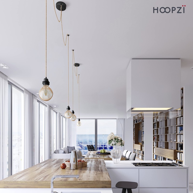 Hoopzi - Pendant Light 2 Flamming - 2.5 m Textile